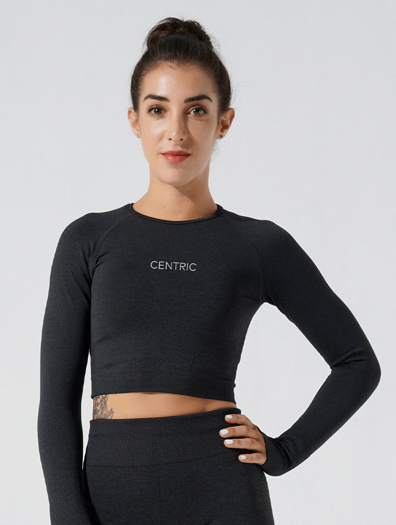 Ava Long Sleeve Crop Top - Centric | Asia Pacific